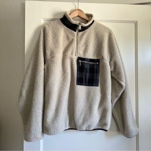 Adam Lippes Target Fleece 3/4 Zip Up